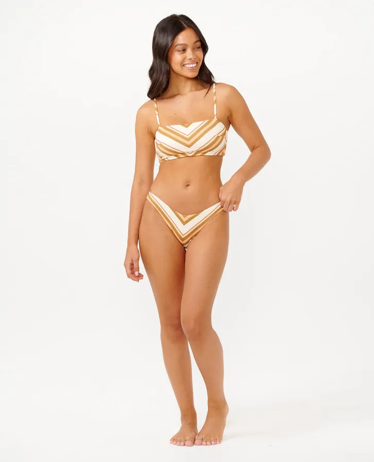 RIP CURL CATALINA STRIPE HIGH CHEEKY
