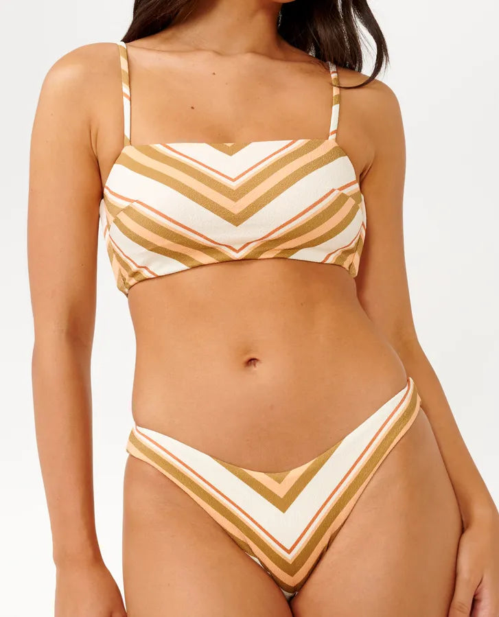 RIP CURL CATALINA STRIPE HIGH CHEEKY