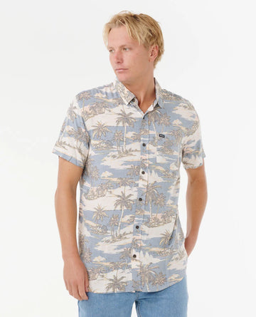 RIP CURL DREAMER BARREL KILLA SHORT SLEEVE - BLUEFIN