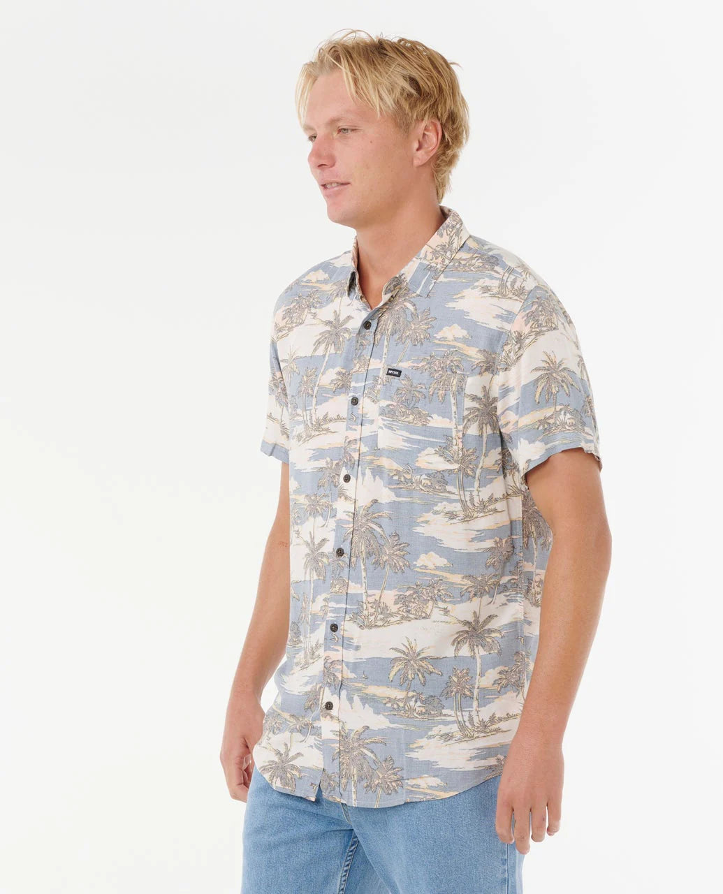 RIP CURL DREAMER BARREL KILLA SHORT SLEEVE - BLUEFIN