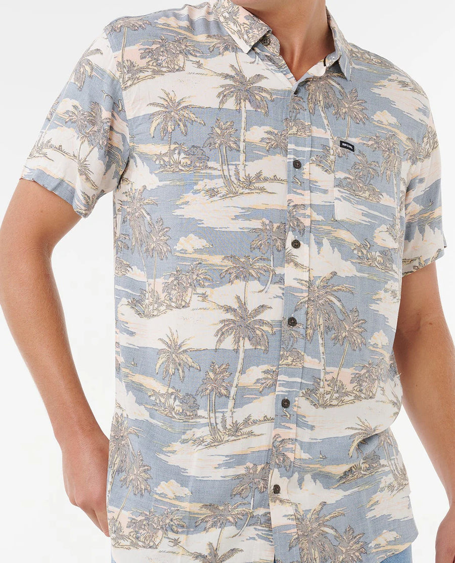 RIP CURL DREAMER BARREL KILLA SHORT SLEEVE - BLUEFIN