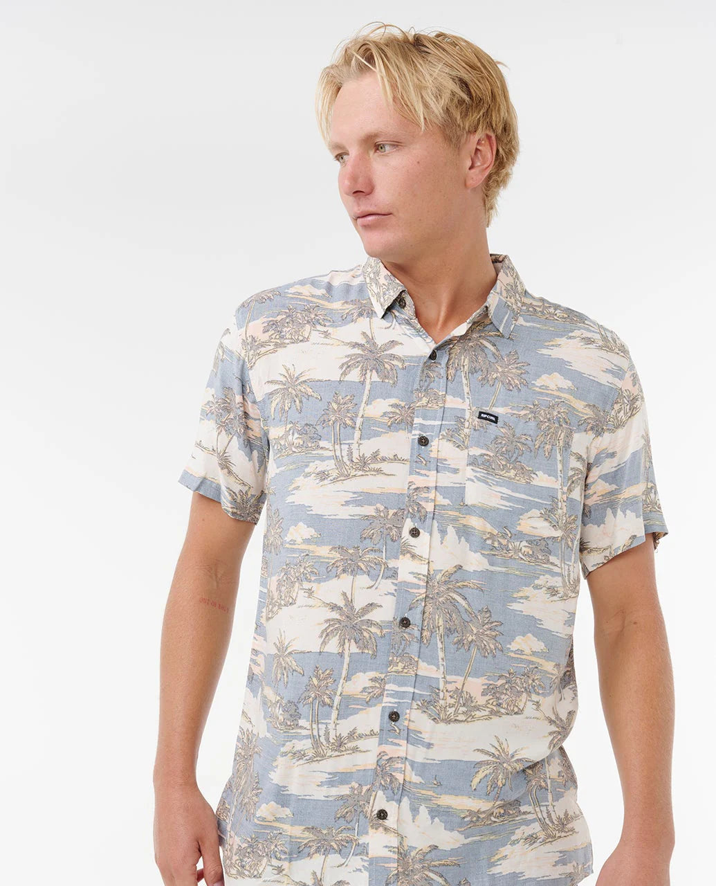 RIP CURL DREAMER BARREL KILLA SHORT SLEEVE - BLUEFIN