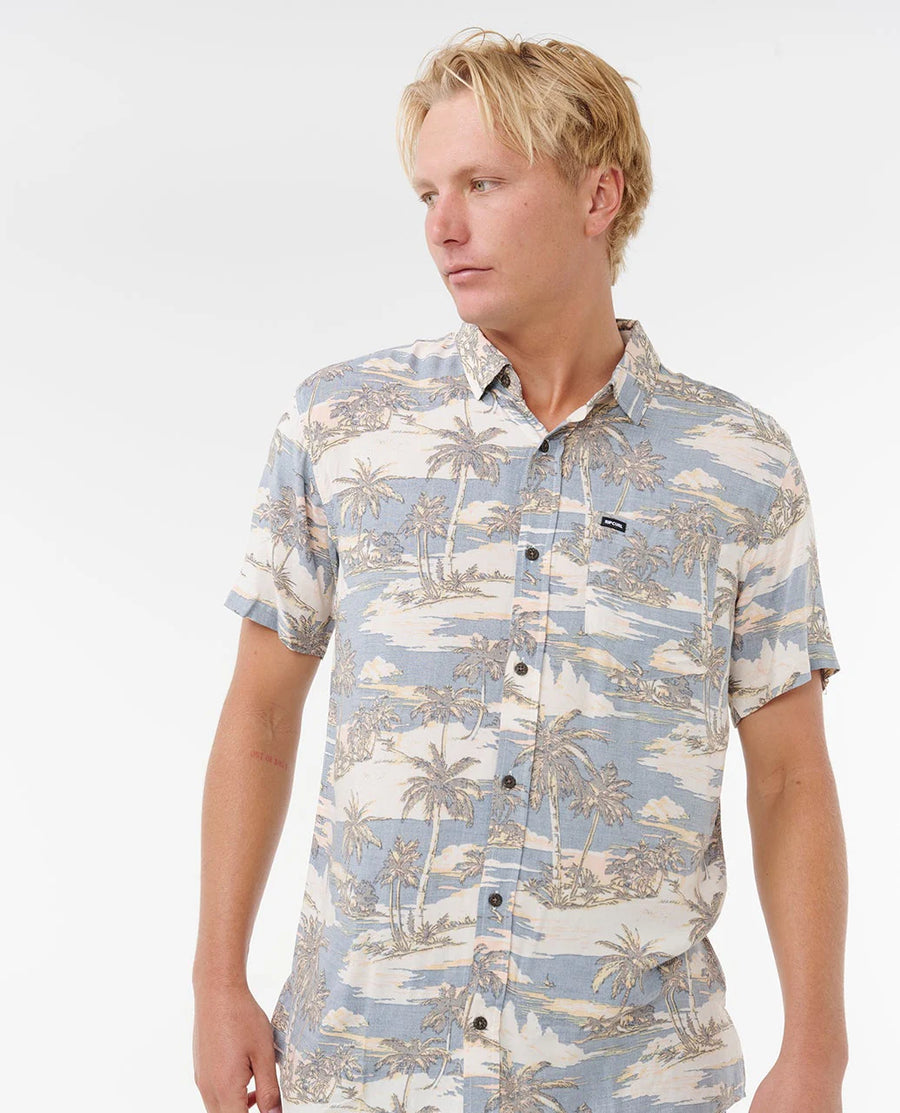 RIP CURL DREAMER BARREL KILLA SHORT SLEEVE - BLUEFIN