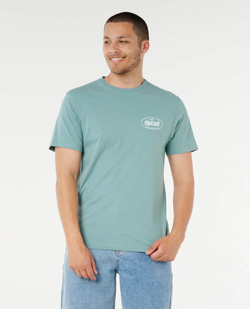 RIP CURL EVERYDAY TEE - BLUE LAGOON