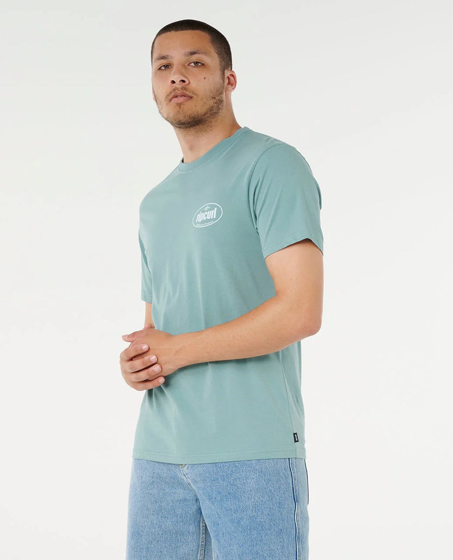 RIP CURL EVERYDAY TEE - BLUE LAGOON