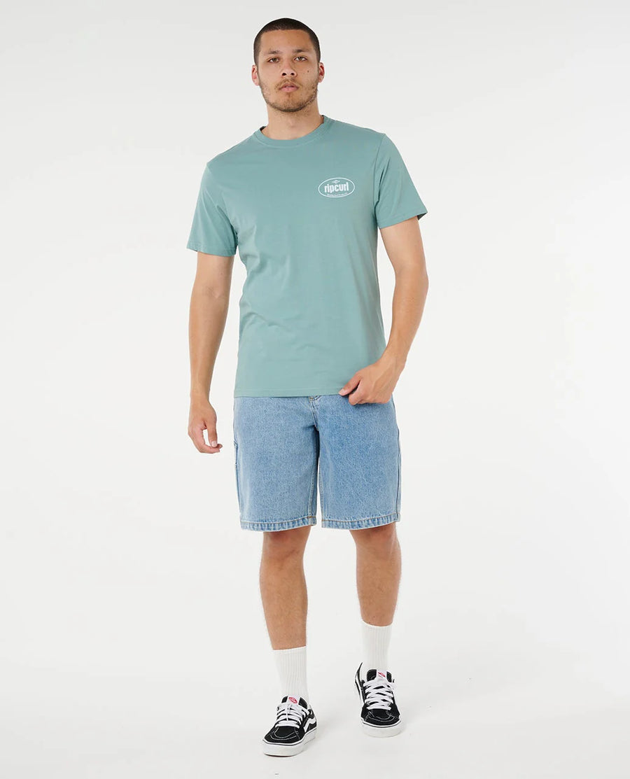 RIP CURL EVERYDAY TEE - BLUE LAGOON