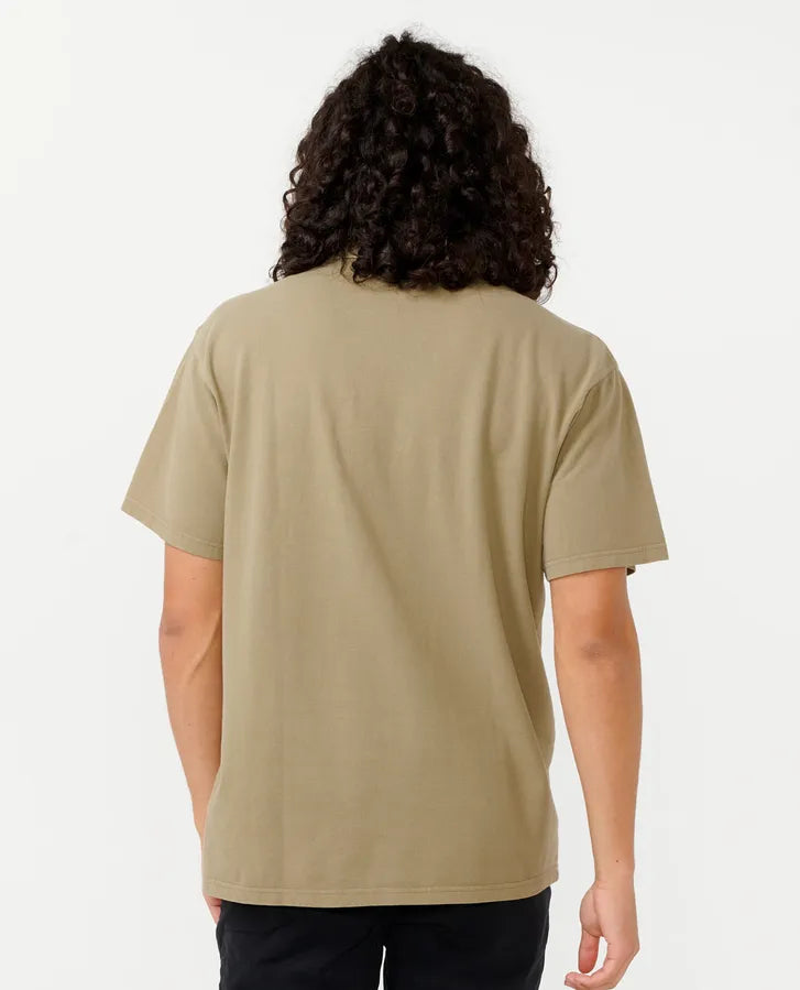 RIP CURL FADE OUT  EMBROID POLO SHIRT - WASHED MOSS