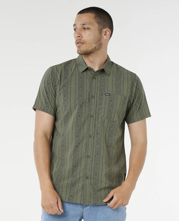 RIP CURL FUN TIME S/S SHIRT - CACTUS GREEN