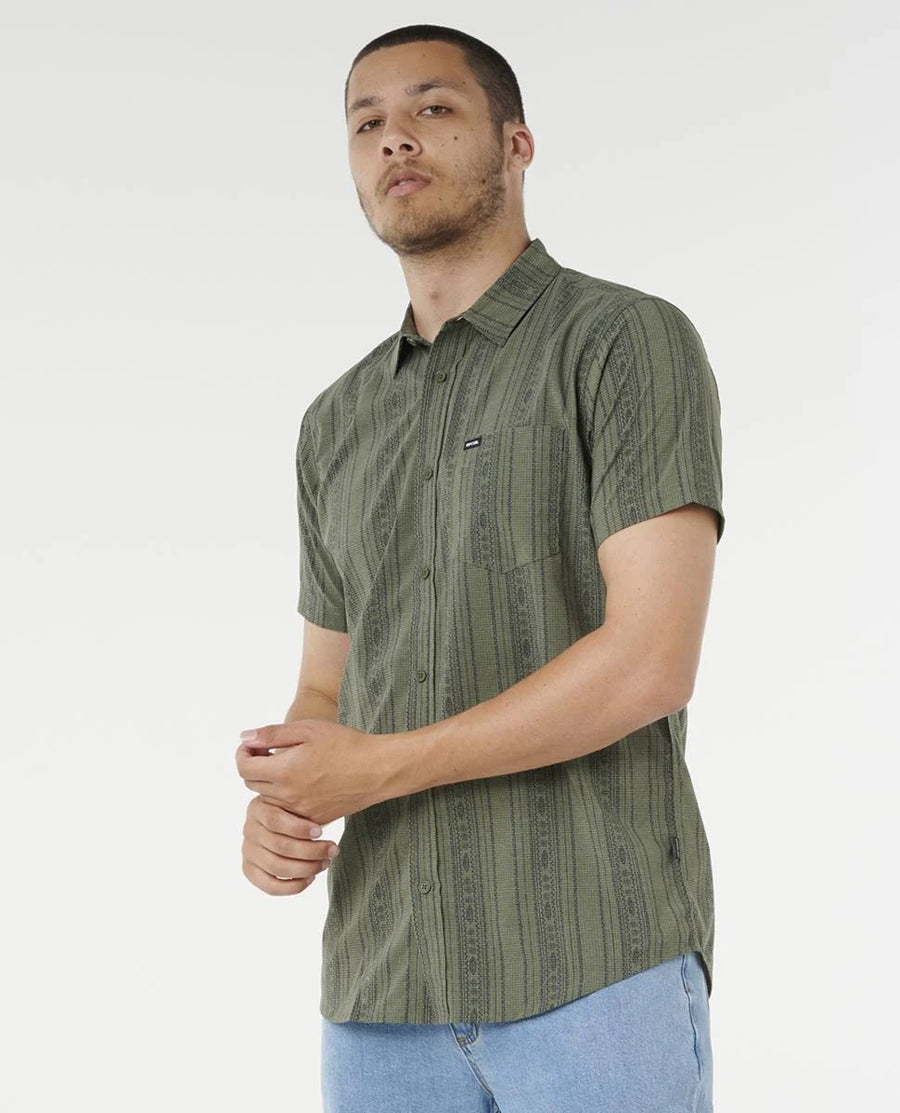 RIP CURL FUN TIME S/S SHIRT - CACTUS GREEN