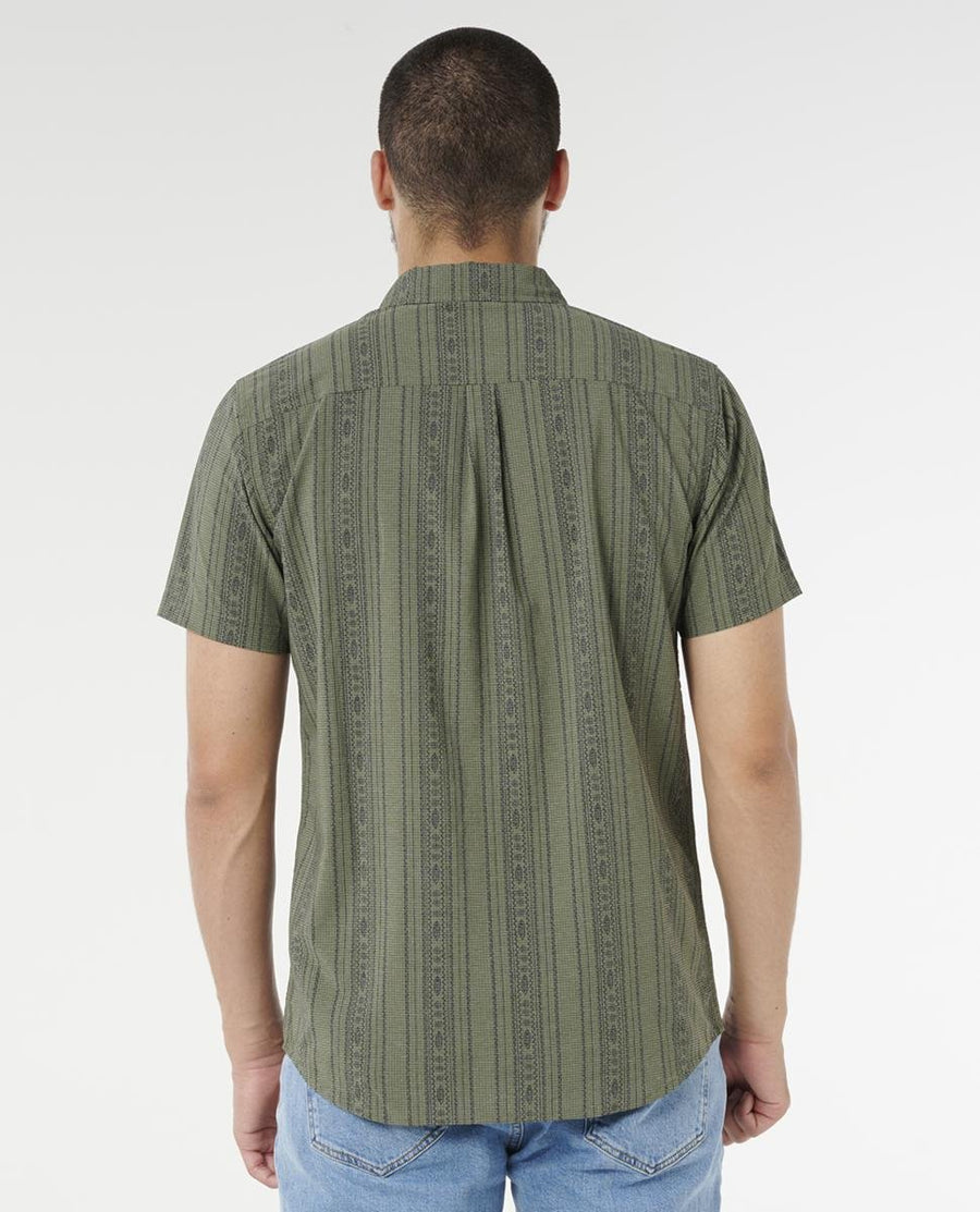 RIP CURL FUN TIME S/S SHIRT - CACTUS GREEN