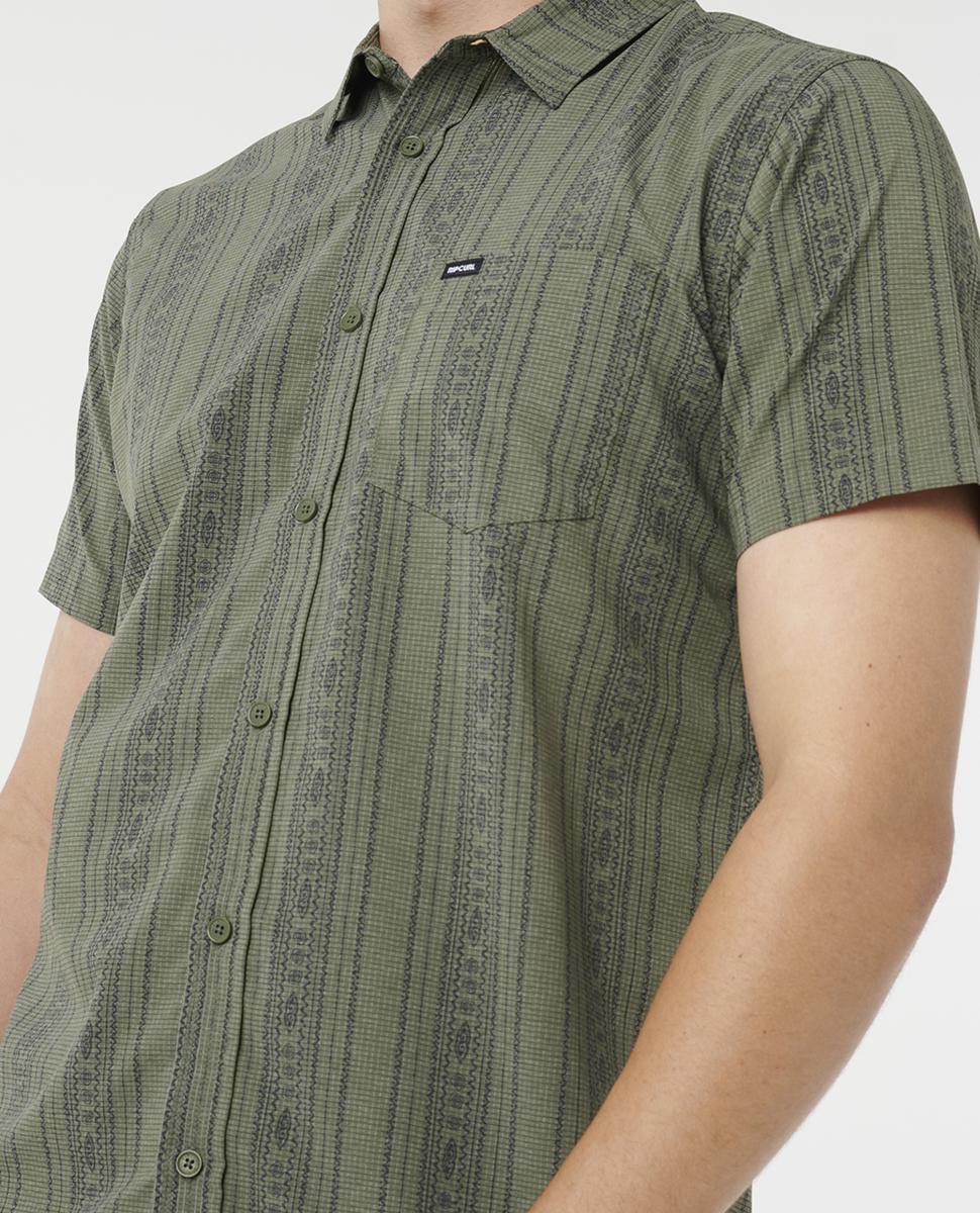 RIP CURL FUN TIME S/S SHIRT - CACTUS GREEN