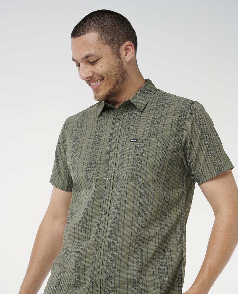 RIP CURL FUN TIME S/S SHIRT - CACTUS GREEN