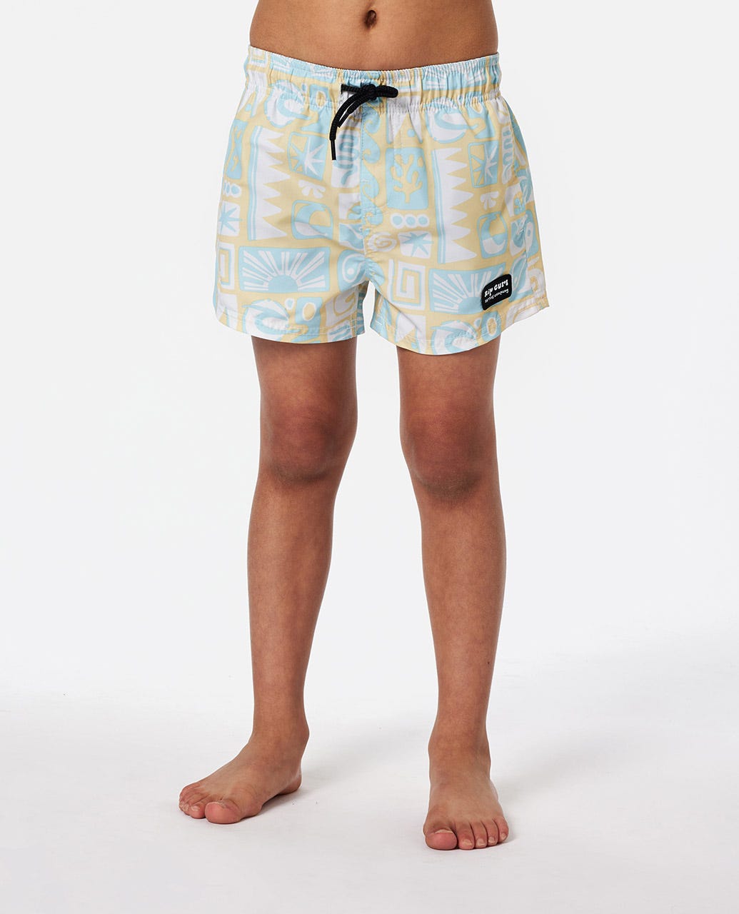 RIP CURL BOYS SURF GEO VOLLEY BOARDSHORTS  - STRAW