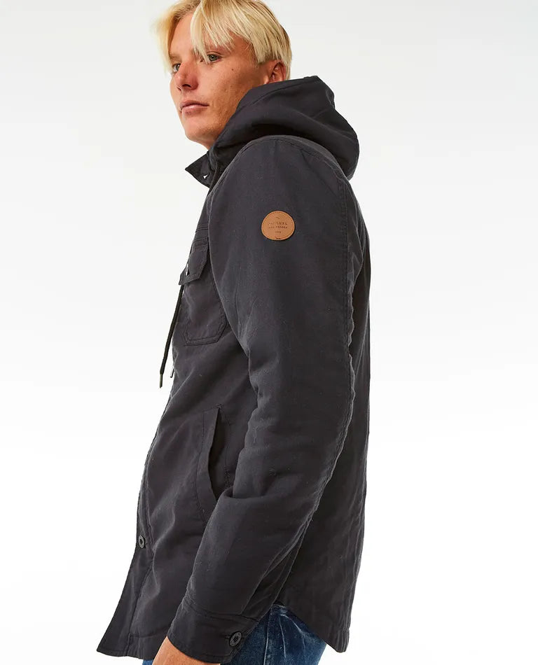 RIP CURL GIBBOS JACKET - WASHED BLACK