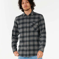 RIP CURL GRINNERS FLANNEL - DARK GREY