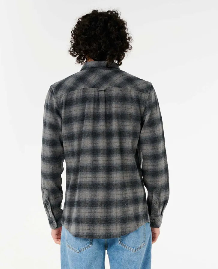RIP CURL GRINNERS FLANNEL - DARK GREY