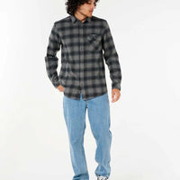 RIP CURL GRINNERS FLANNEL - DARK GREY