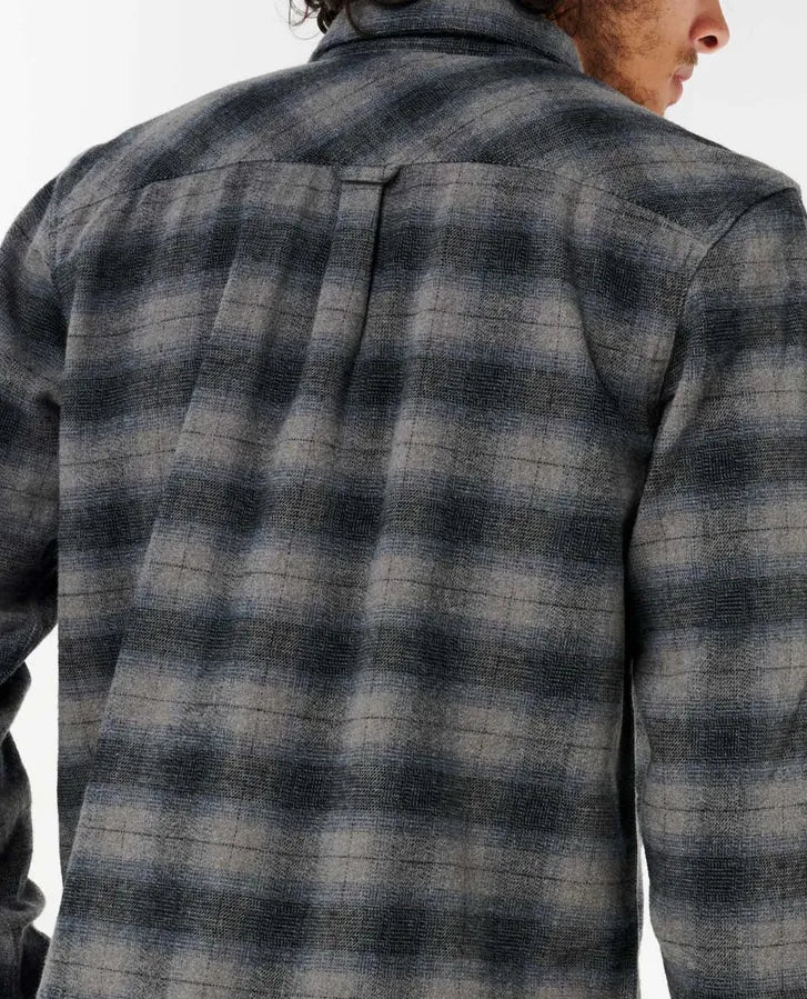 RIP CURL GRINNERS FLANNEL - DARK GREY