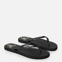 RIP CURL ICONS OF SURF BLOOM OPEN TOE - BLACK