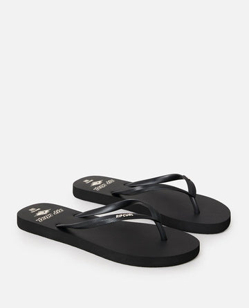 RIP CURL ICONS OF SURF BLOOM OPEN TOE - BLACK