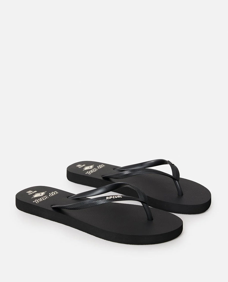 RIP CURL ICONS OF SURF BLOOM OPEN TOE - BLACK