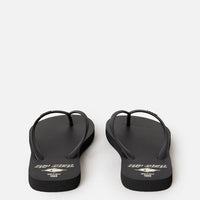 RIP CURL ICONS OF SURF BLOOM OPEN TOE - BLACK