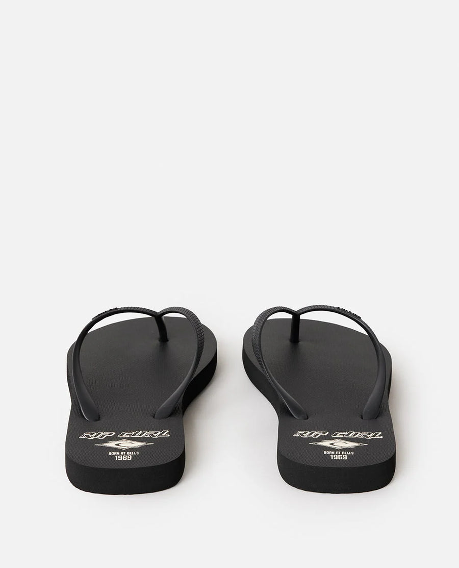 RIP CURL ICONS OF SURF BLOOM OPEN TOE - BLACK