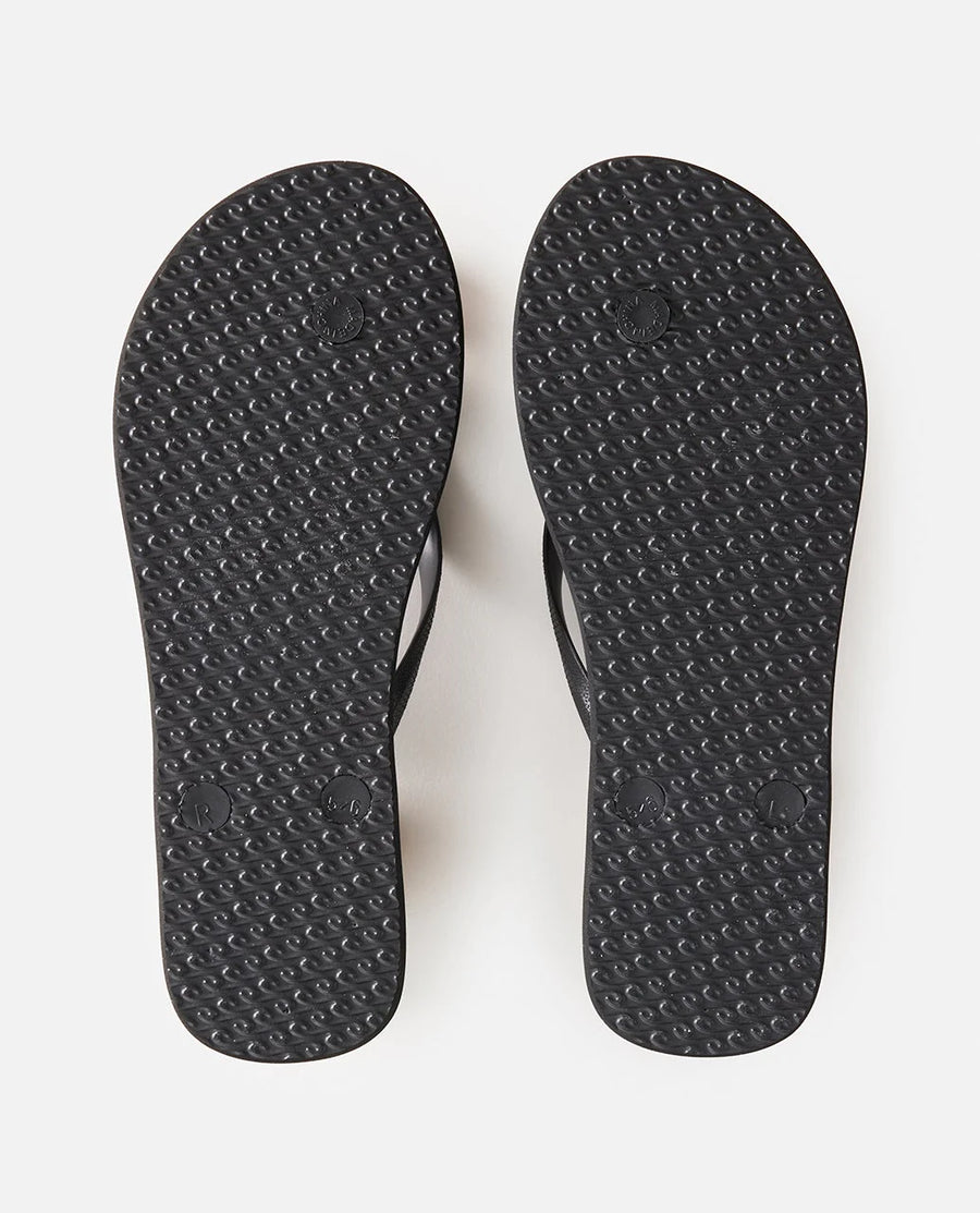 RIP CURL ICONS OF SURF BLOOM OPEN TOE - BLACK