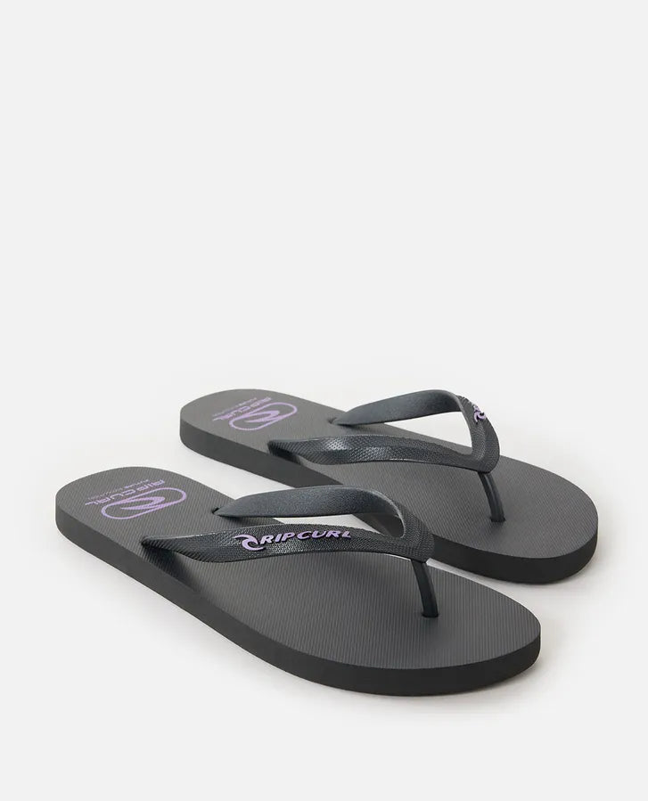 RIP CURL ICONS OF SURF BLOOM OPEN TOE - BLACK/PURPLE