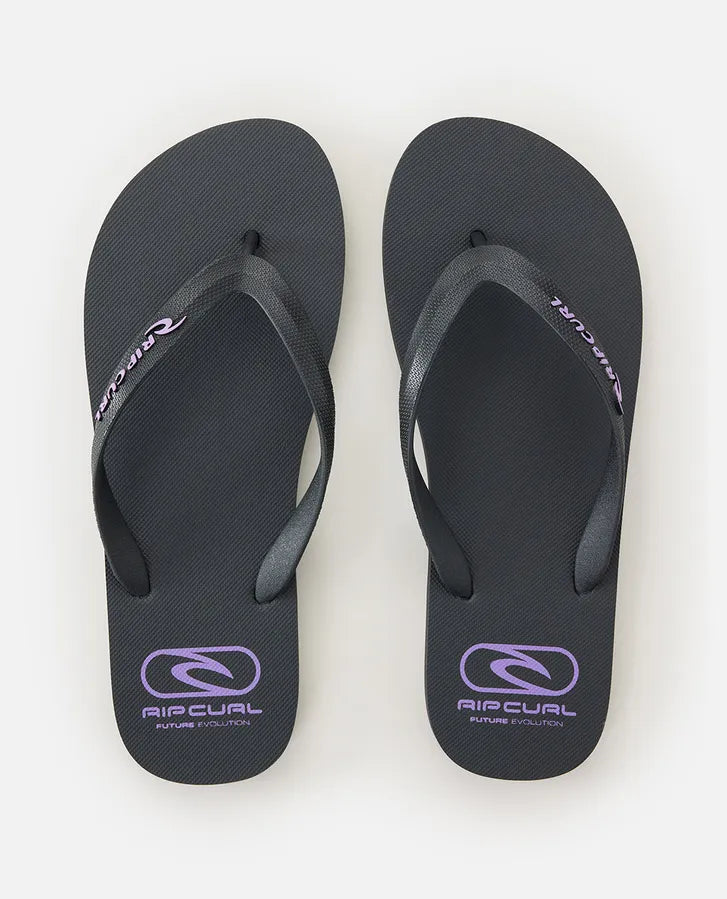 RIP CURL ICONS OF SURF BLOOM OPEN TOE - BLACK/PURPLE