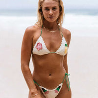 RIP CURL LUAU CROCHET SLIDING TRI - OFF WHITE