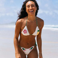 RIP CURL LUAU CROCHET SLIDING TRI - OFF WHITE