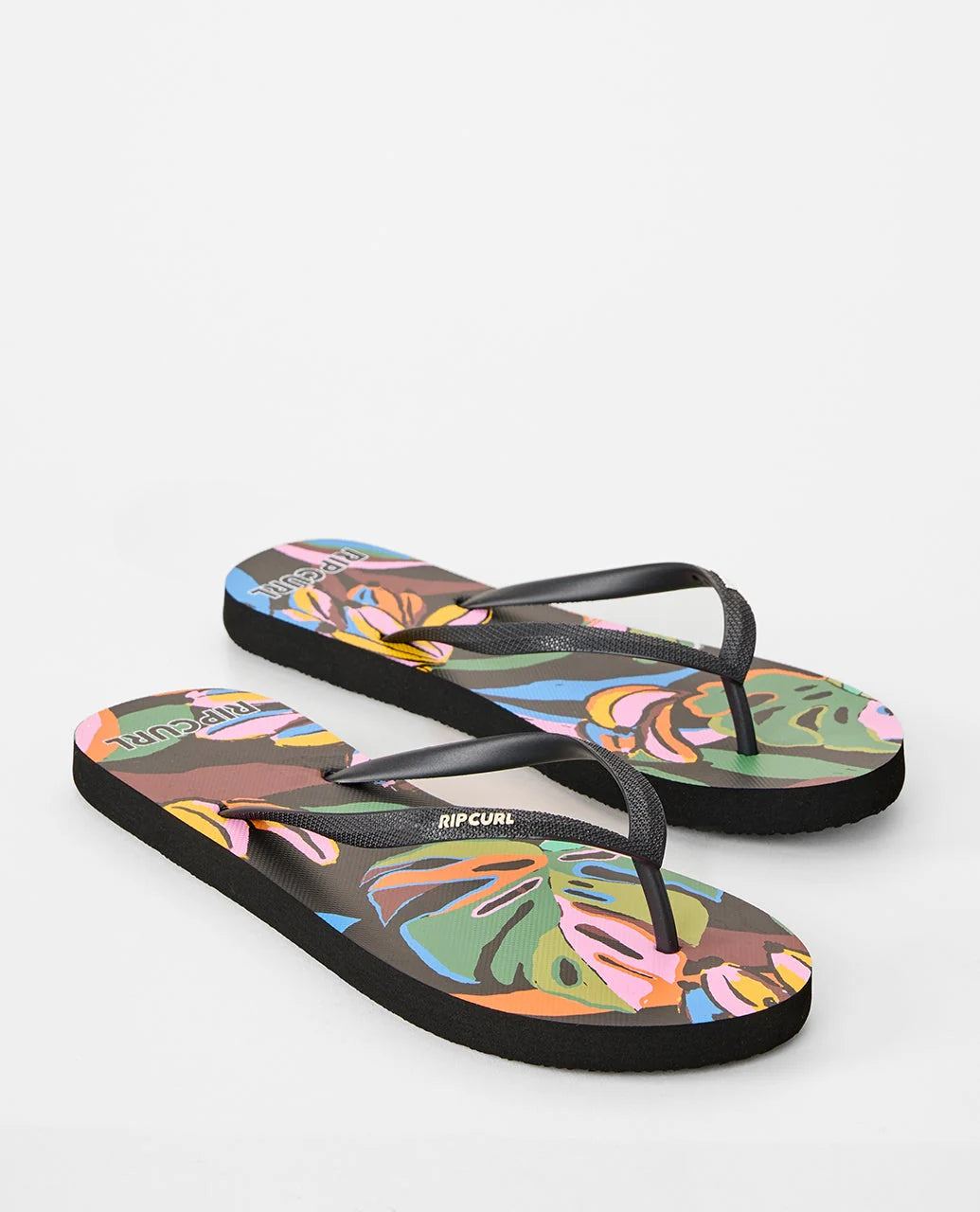 RIP CURL MIXED BLOOM OPEN TOE - BLACK/GREEEN