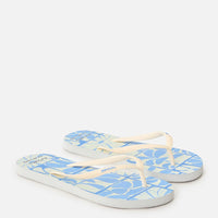 RIP CURL MIXED BLOOM OPEN TOE - BLUE/WHITE