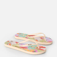 RIP CURL MIXED BLOOM OPEN TOE - DARK CHOCOLATE