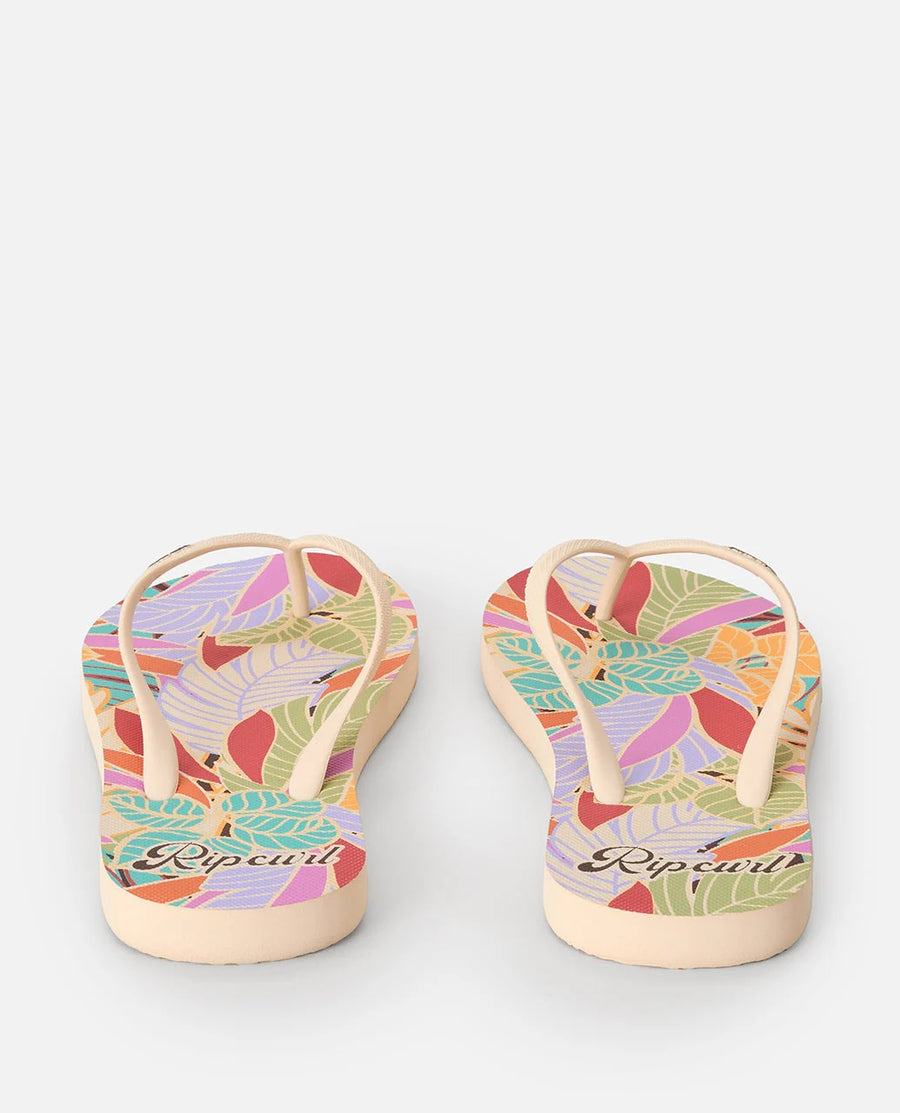 RIP CURL MIXED BLOOM OPEN TOE - DARK CHOCOLATE