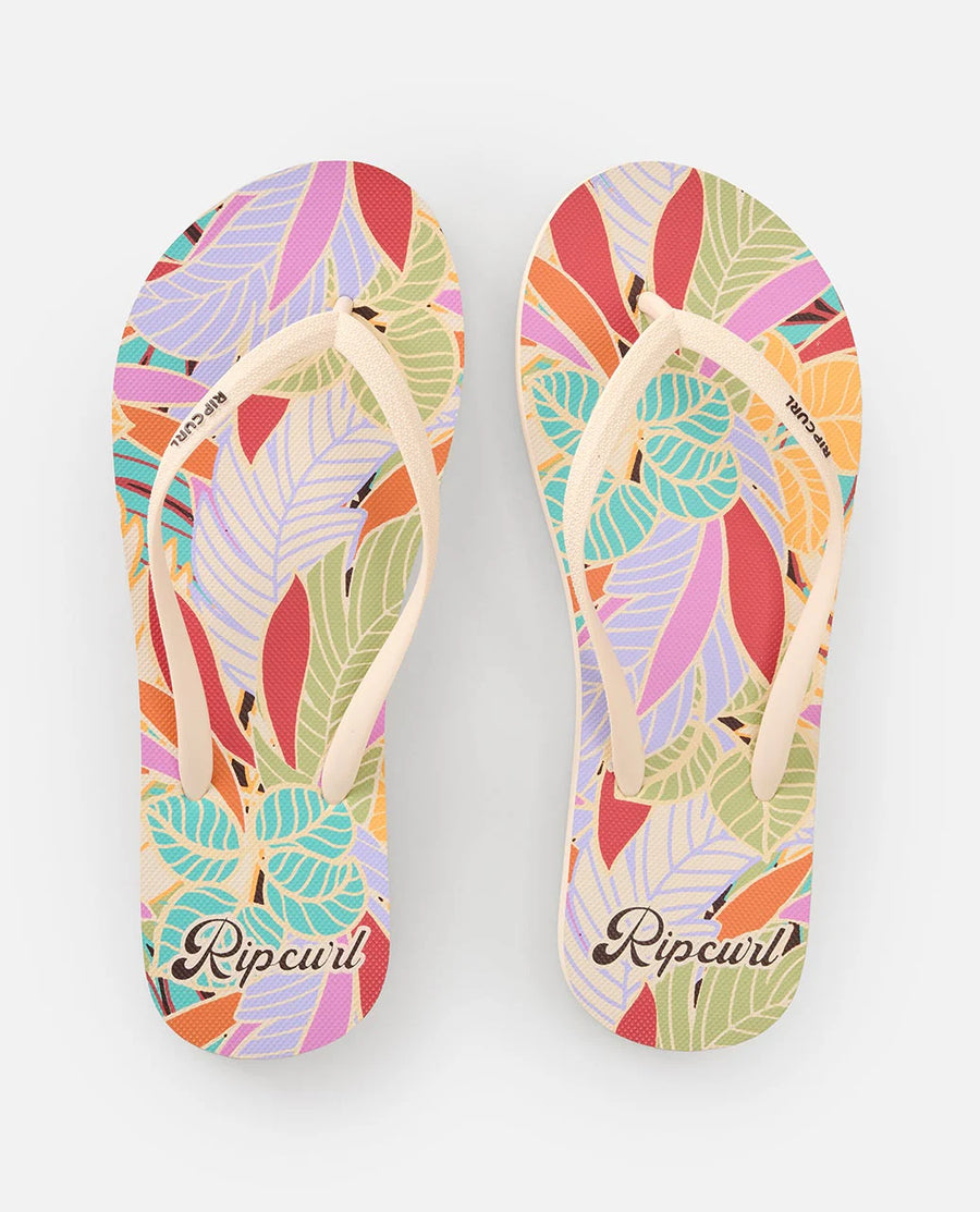 RIP CURL MIXED BLOOM OPEN TOE - DARK CHOCOLATE