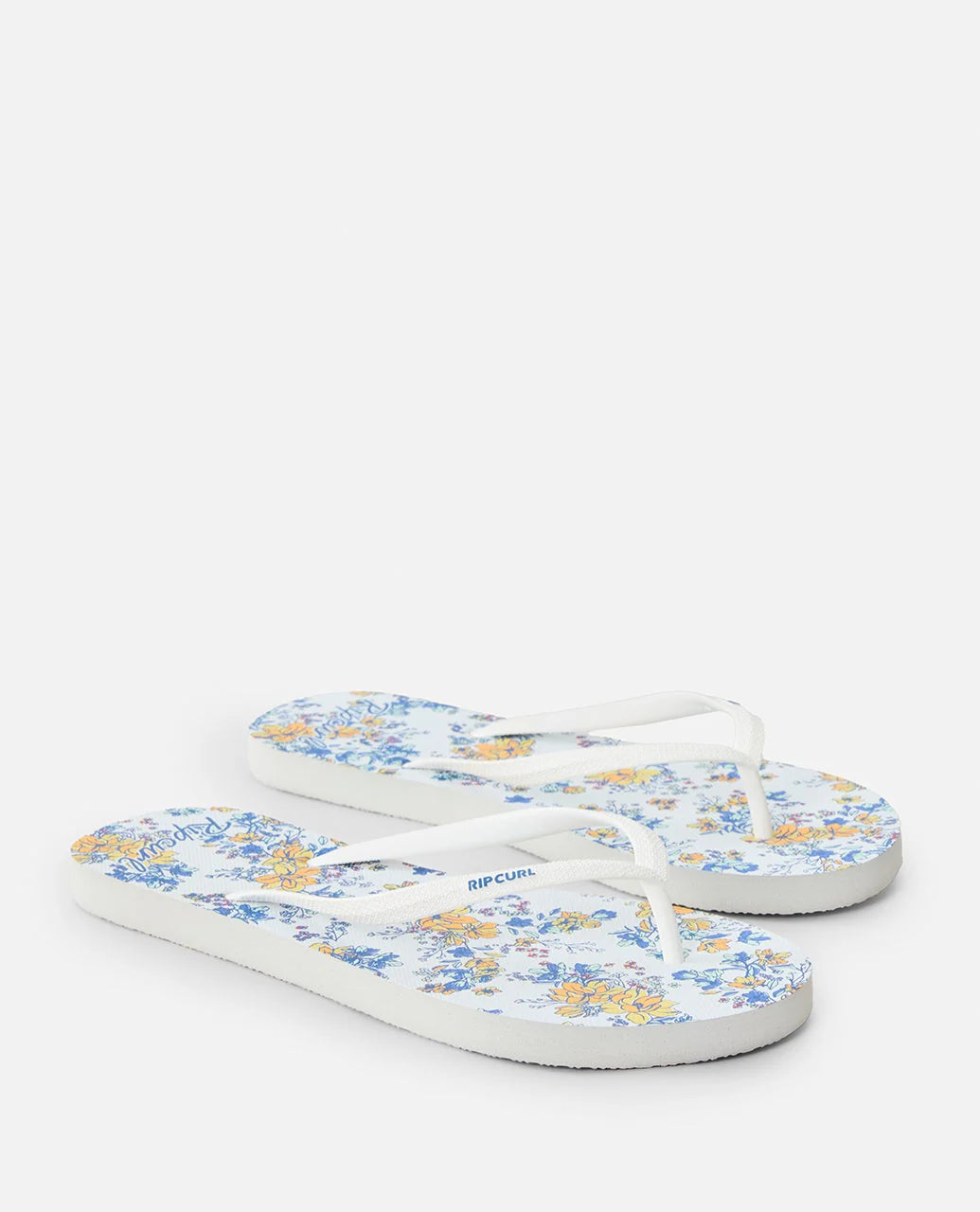 RIP CURL MIXED BLOOM OPEN TOE - WHITE/YELLOW