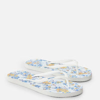 RIP CURL MIXED BLOOM OPEN TOE - WHITE/YELLOW