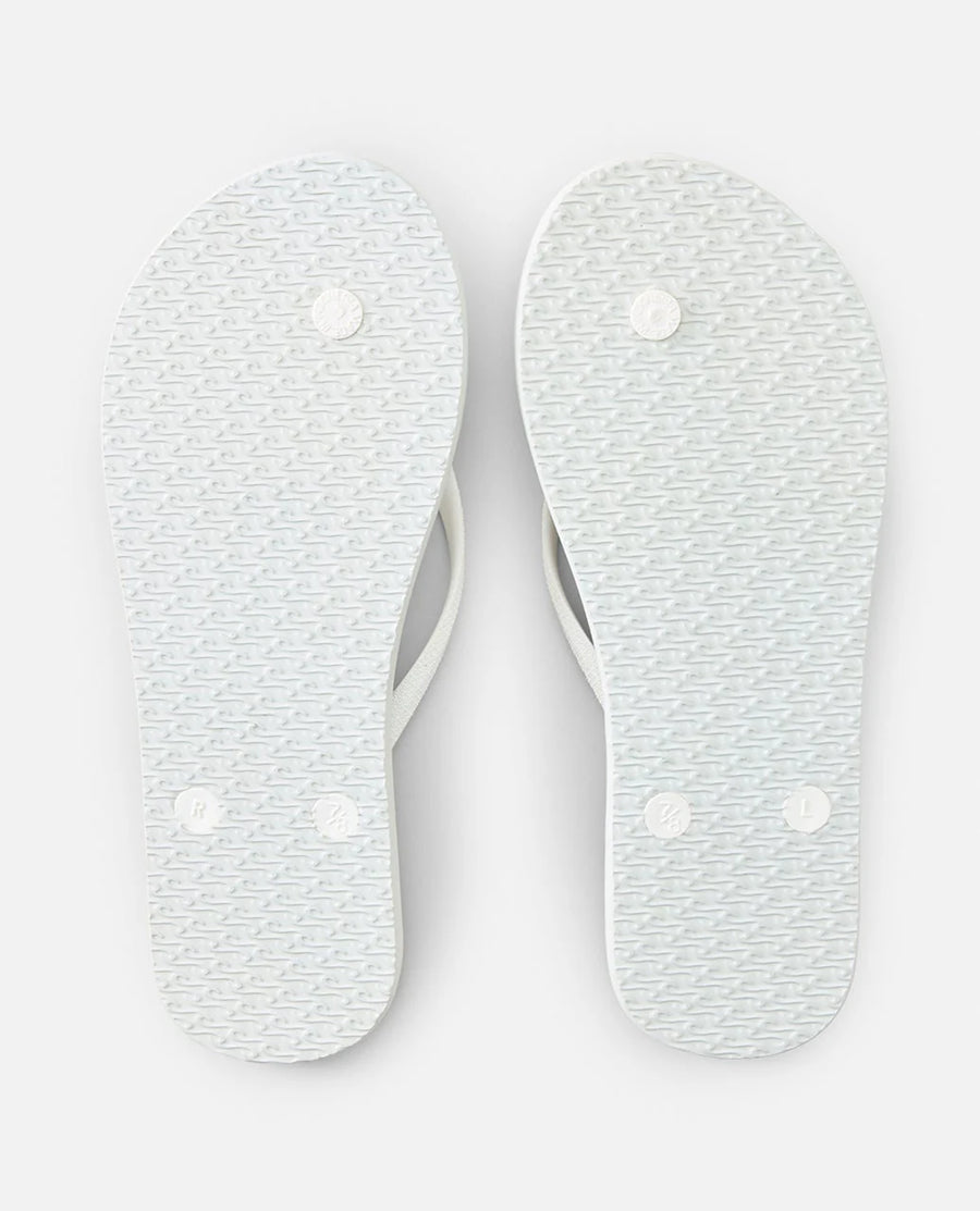 RIP CURL MIXED BLOOM OPEN TOE - WHITE/YELLOW