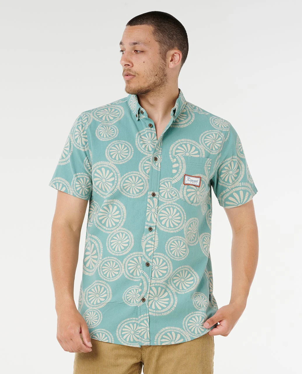 RIP CURL MOD CALI S/S SHIRT - AQUA