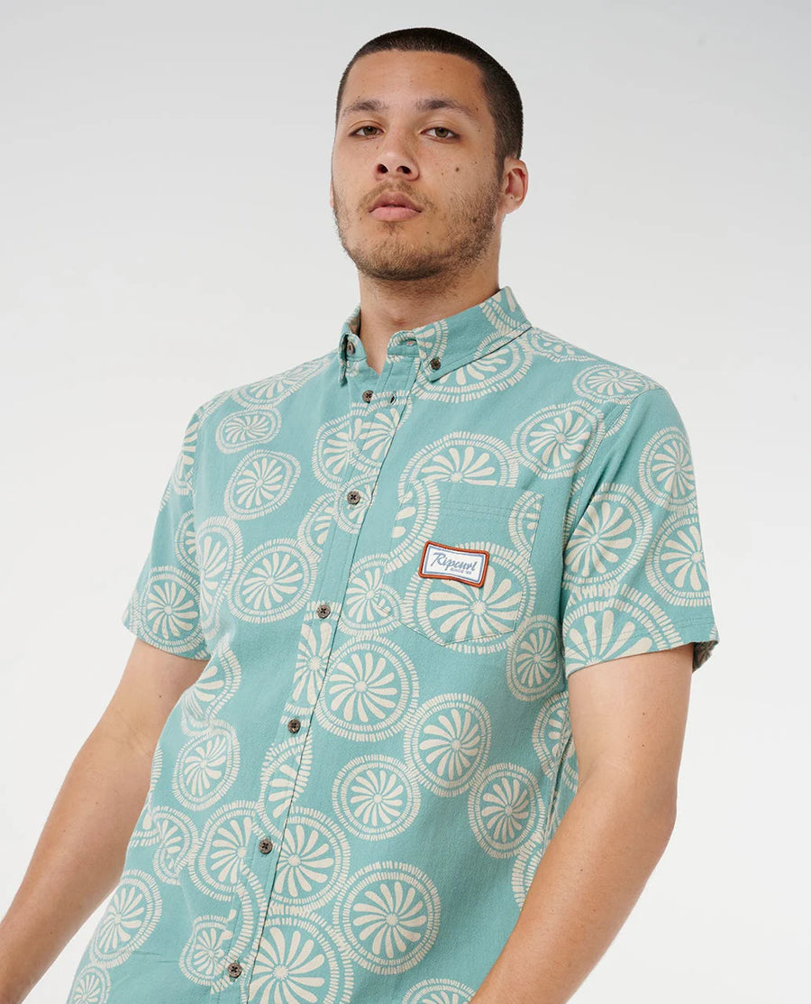 RIP CURL MOD CALI S/S SHIRT - AQUA