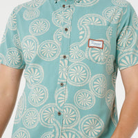 RIP CURL MOD CALI S/S SHIRT - AQUA