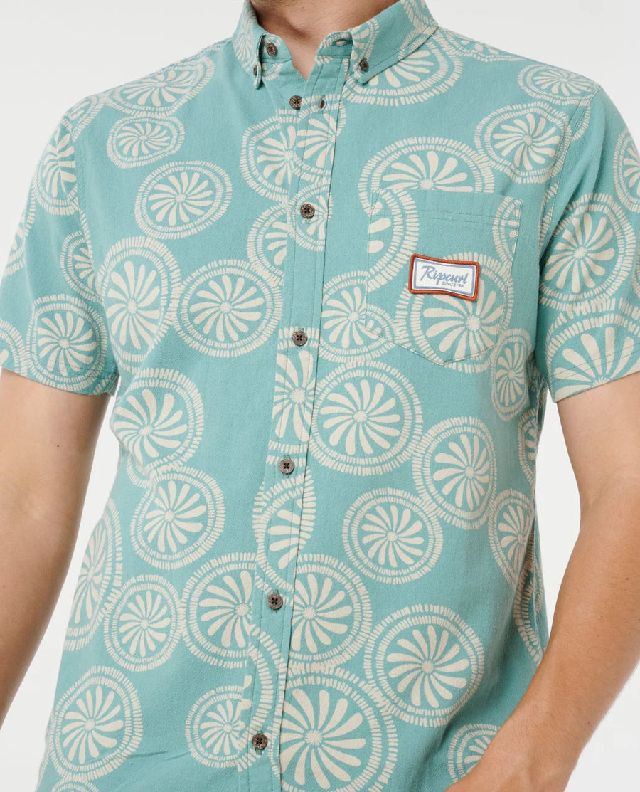 RIP CURL MOD CALI S/S SHIRT - AQUA