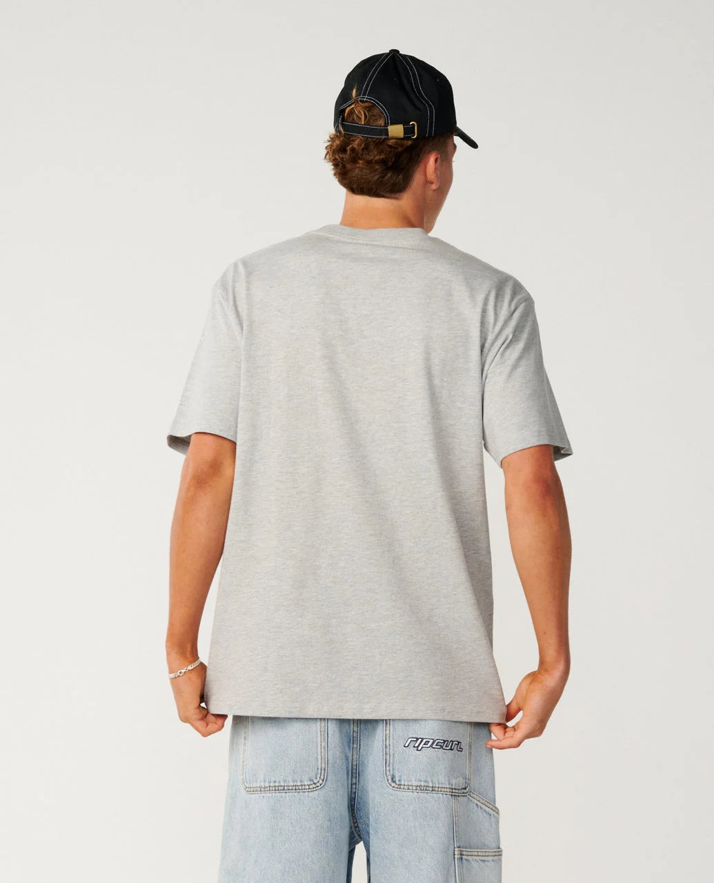 RIP CURL PILL ICON TEE - GREY MARBLE