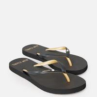 RIP CURL PREMIUM SURF BLOOM OPEN TOE - BLACK/GOLD