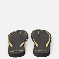 RIP CURL PREMIUM SURF BLOOM OPEN TOE - BLACK/GOLD