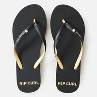 RIP CURL PREMIUM SURF BLOOM OPEN TOE - BLACK/GOLD