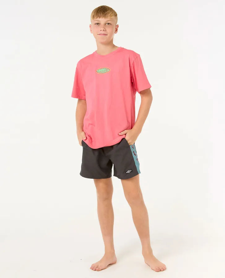 RIP CURL RAW ENERGY LOGO TEE - WATERMELON