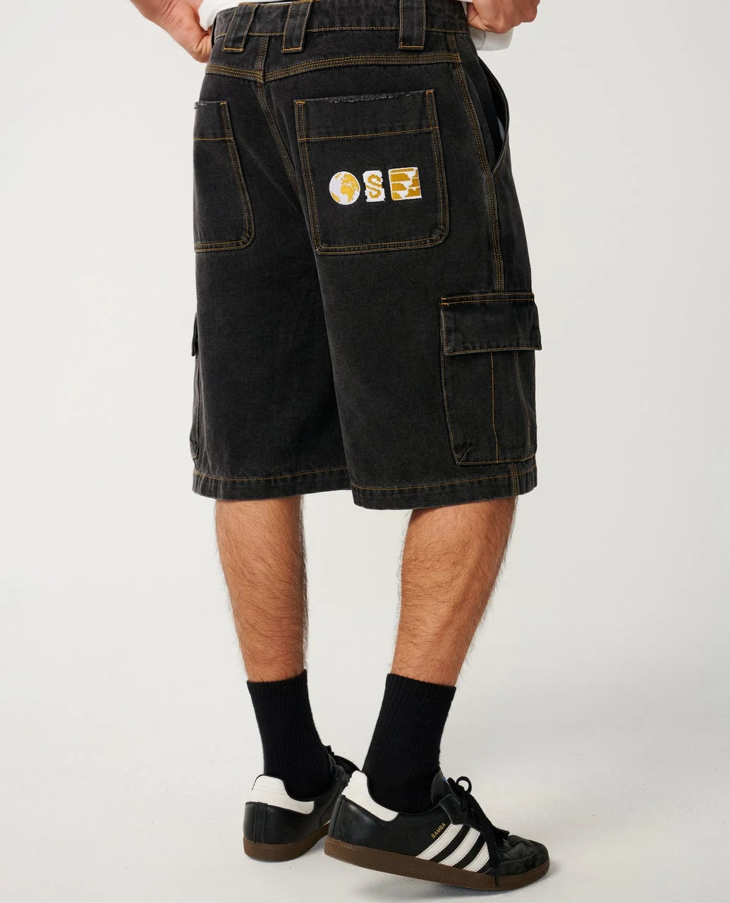 RIP CURL S-SERIES DENIM CARGO 22" - WASHED BLACK